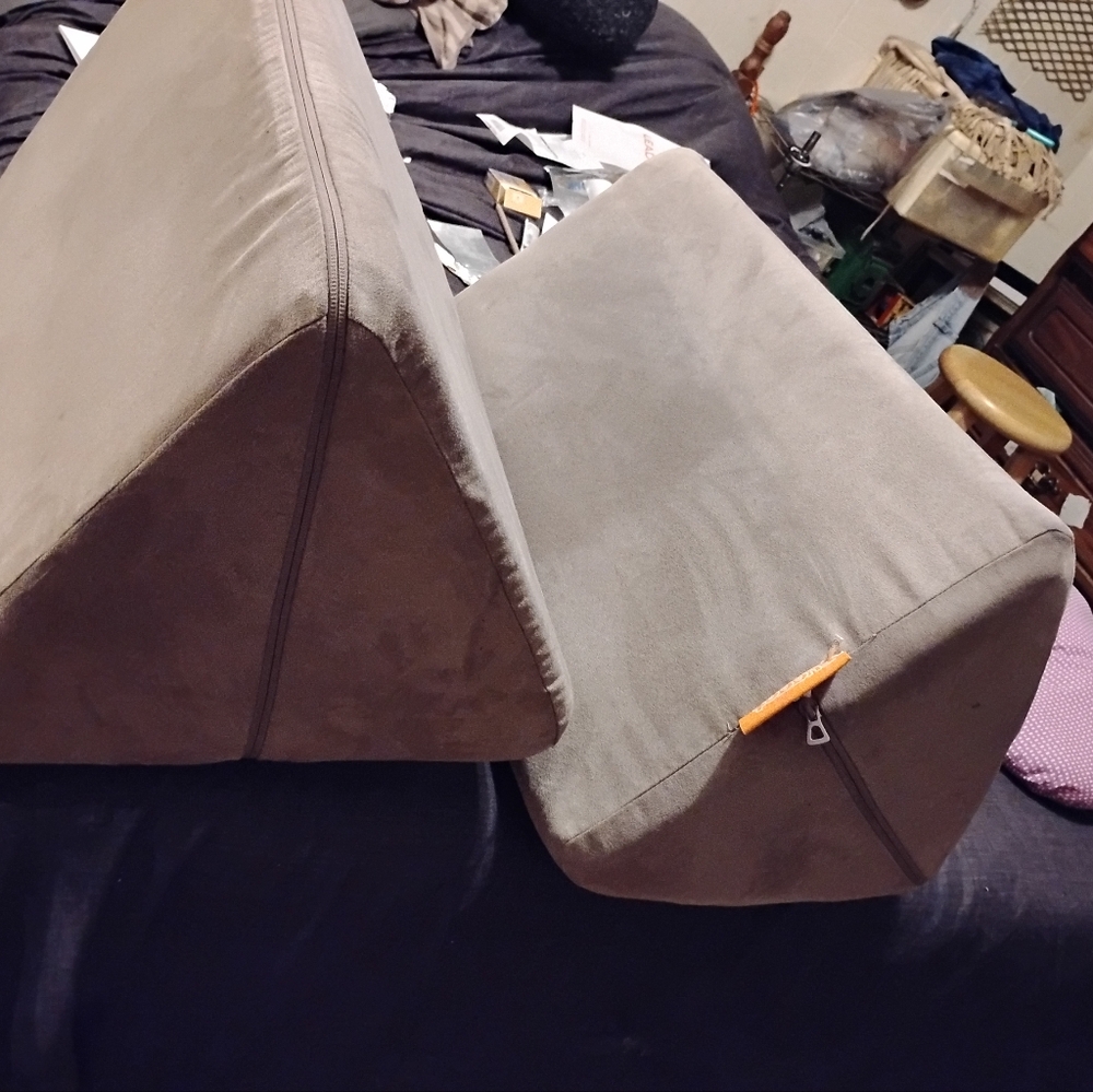 Nugget Triangle Pillows with covers